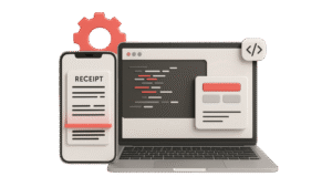 Scan — receipt processing step illustration